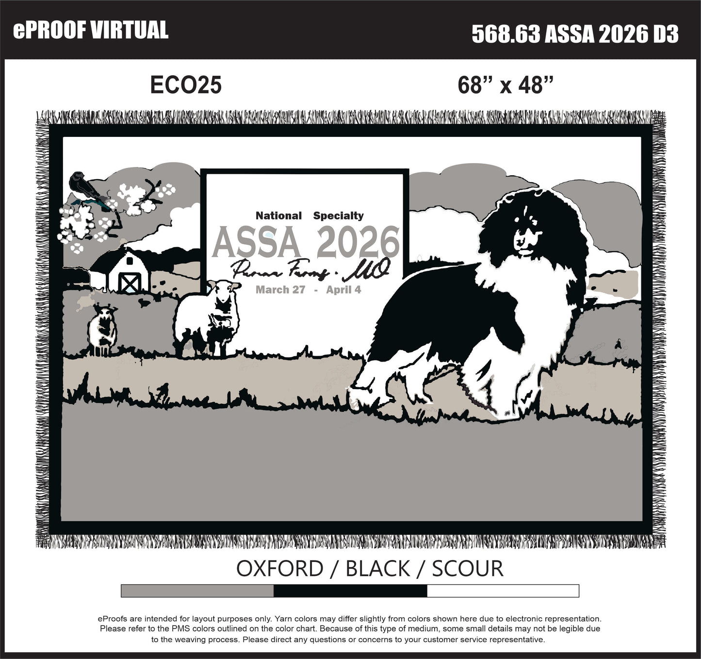 2026 National Logo Throw Blanket