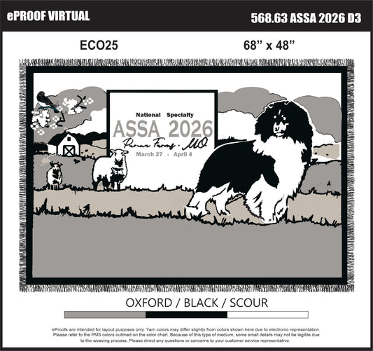 2026 National Logo Throw Blanket