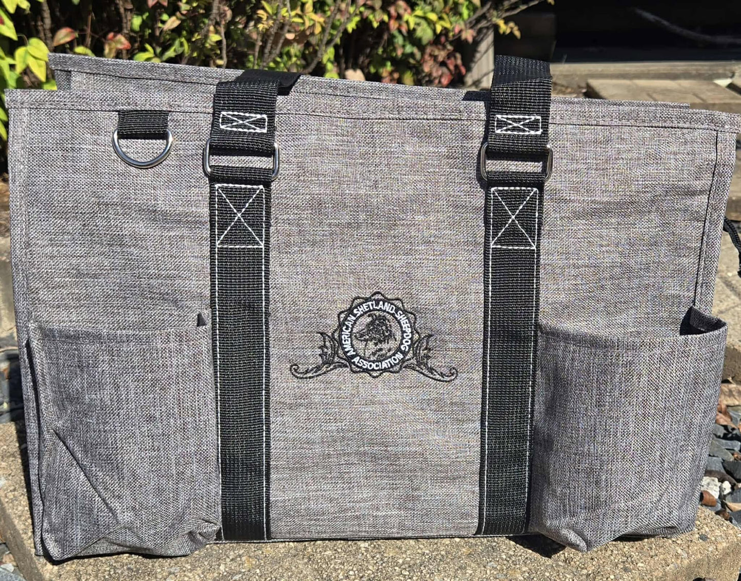 Embroidered Large Grooming Bag