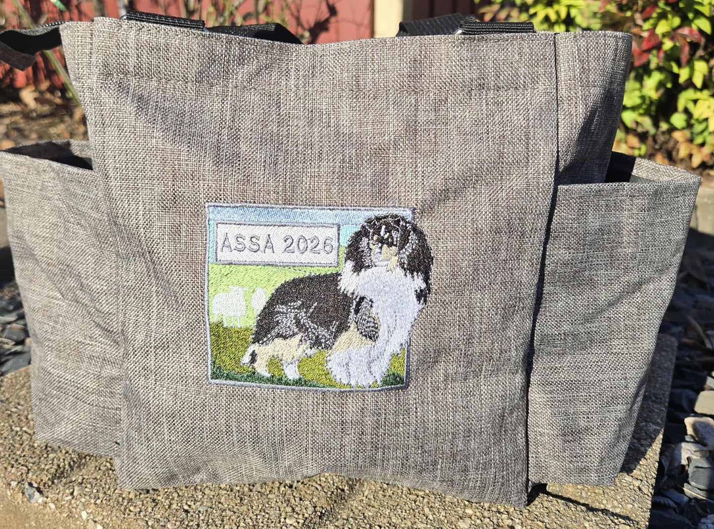 Embroidered Medium Grooming Bag