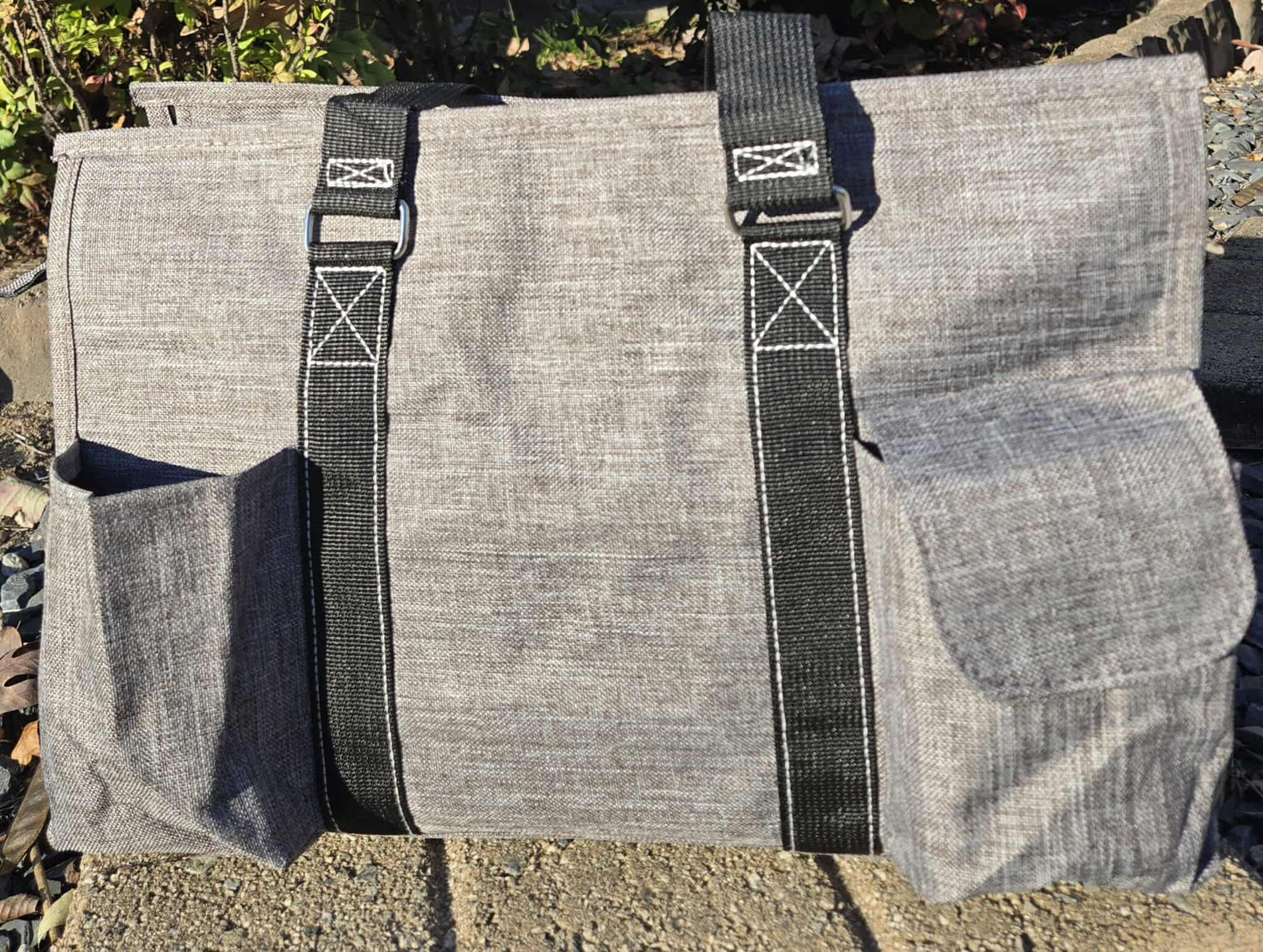 Embroidered Large Grooming Bag