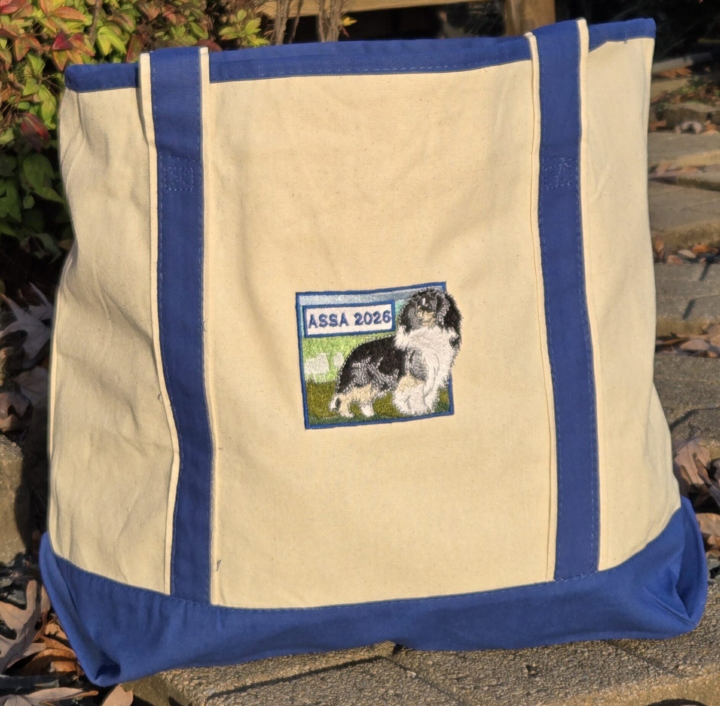 Embroidered Canvas Tote