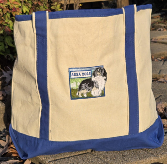 Embroidered Canvas Tote