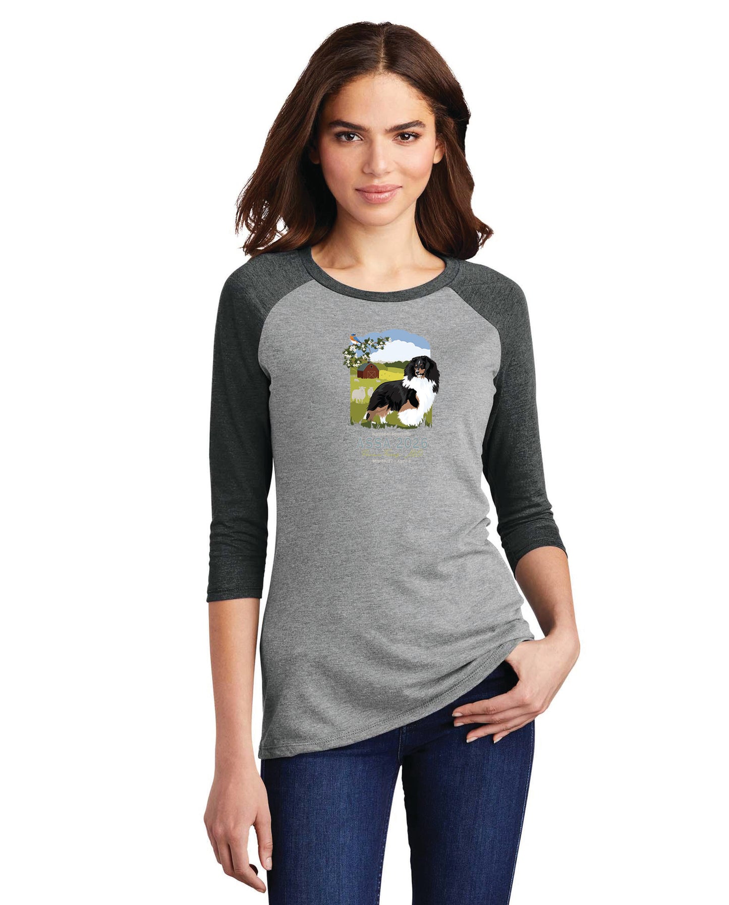 District ® Women’s Perfect Tri ® 3/4-Sleeve Raglan