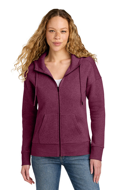 District® Women’s Perfect Weight® Fleece Drop Shoulder Full-Zip Hoodie