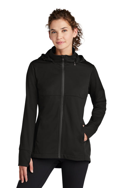 Embroidered Women's Sport-Tek Hooded Softshell Jacket