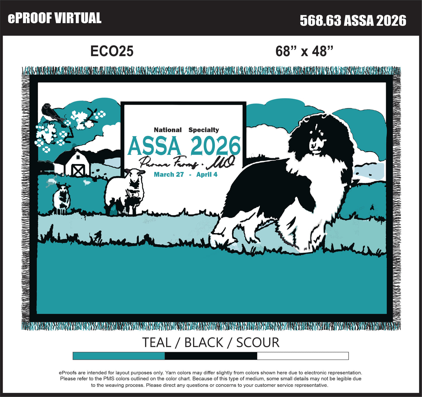 2026 National Logo Throw Blanket