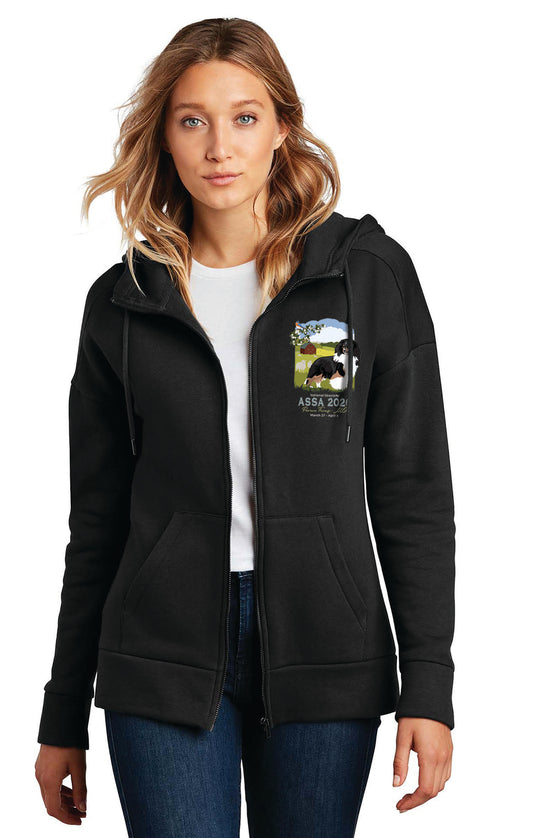 District® Women’s Perfect Weight® Fleece Drop Shoulder Full-Zip Hoodie